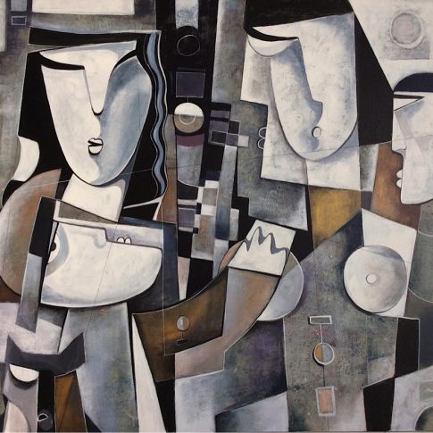 NUCLEAR FAMILY · 120 x 150 cm (sold) by Paul Ygartua