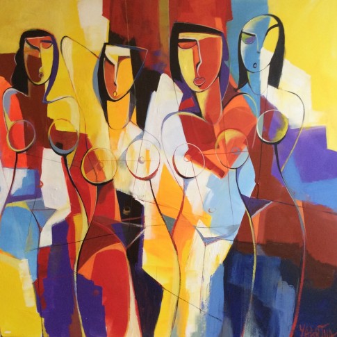 REBIRTH · 120 x 120 cm by Paul Ygartua
