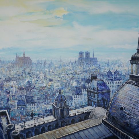 Blue Night · 168 X 60 CM by Paul Ygartua