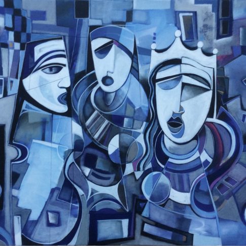 Venice Carnival · 100 x 145 cm by Paul Ygartua