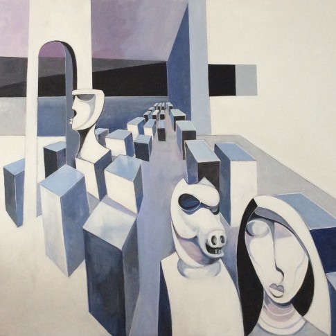 BLUE INCEPTION · 120 x 150 cm by Paul Ygartua
