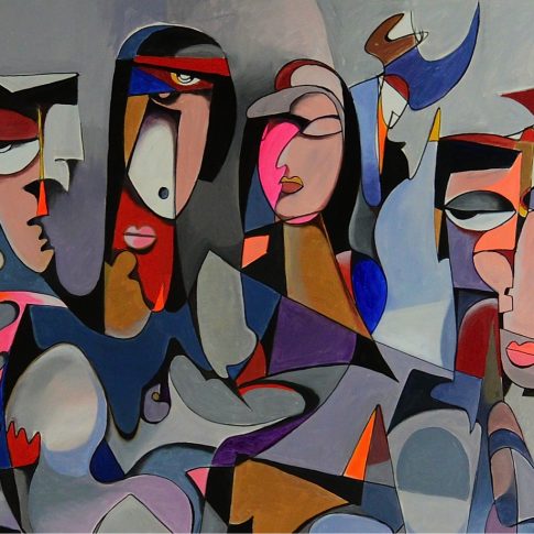 DANTES INFERNO · 91 x 150 cm (sold) by Paul Ygartua